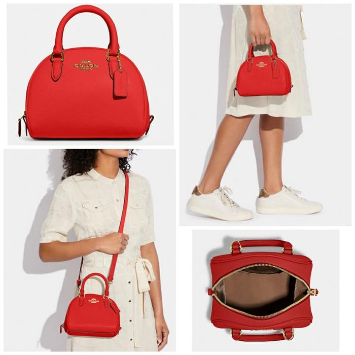 coach sydney satchel miami red