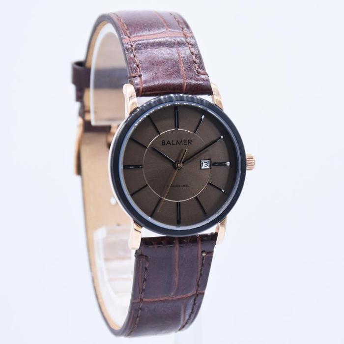 BALMER B.7914LR - Jam Tangan Wanita Analog ORIGINAL - Kulit Coklat