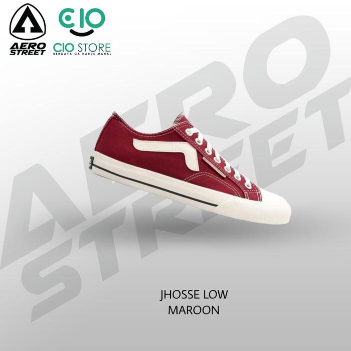 AEROSTREET JHOSSE LOW MAROON 100% (ORIGINAL)