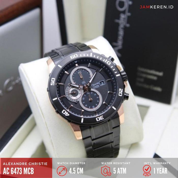Jam Tangan Pria Alexandre Christie 6473 AC6473 AC 6473 MC Original