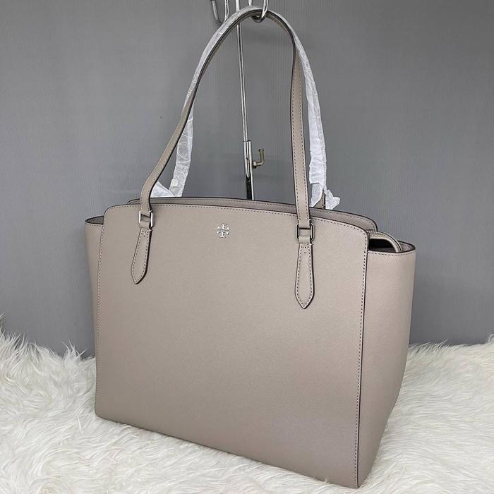 TAS TB EMERSON ZIP TOTE GREY HERON FITS LAPTOP