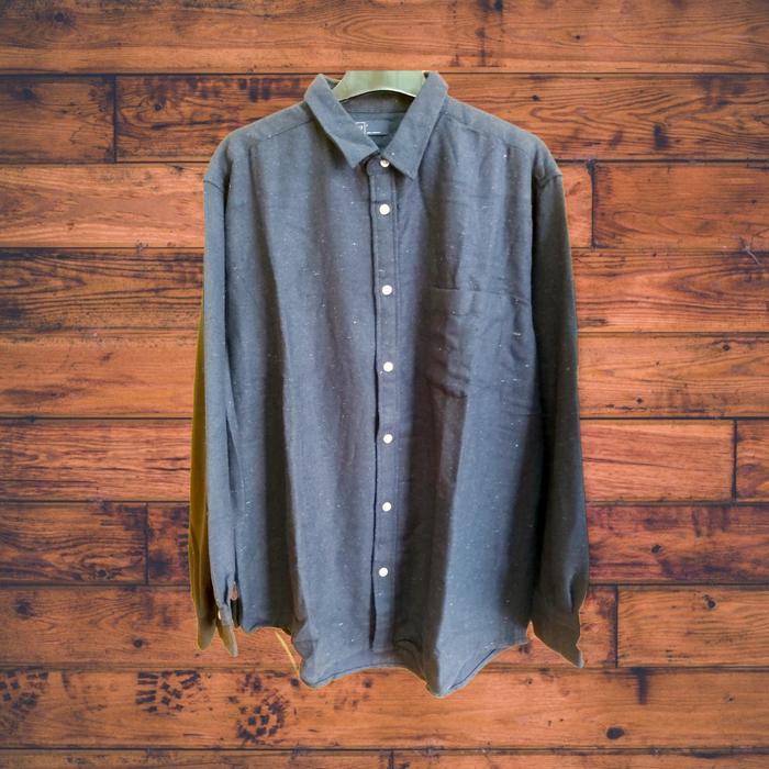 GAP Kemeja Flanel Polos Navy Original size XXL