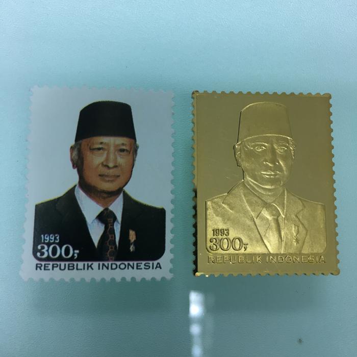 Prangko emas Suharto Soeharto 300 perangko bukan koin antik langka