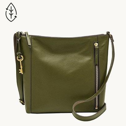 tasFOSSIL Tara crossbody bag leather green moss