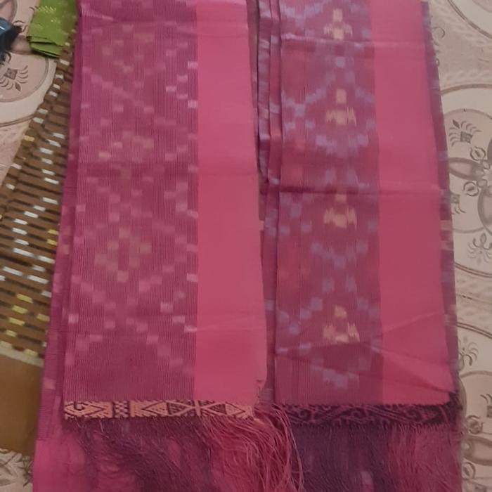 SONGKET BATAK TEMPAHAN TENUN TANGAN TARUTUNG MANDAR MAULANA PINK MANGENTA SONGKET ULOS