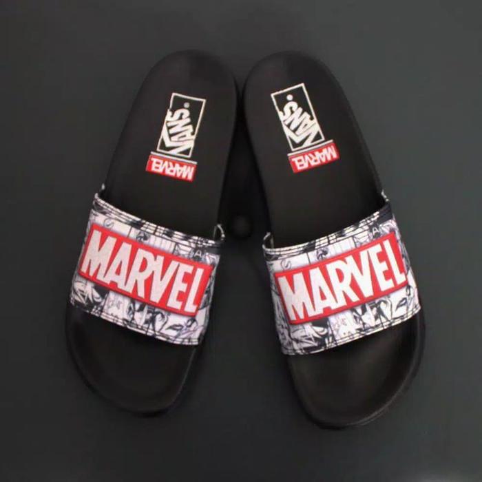 Sandal Selop Pria Wanita Superhero Marvel Premium Quality Slop Vans