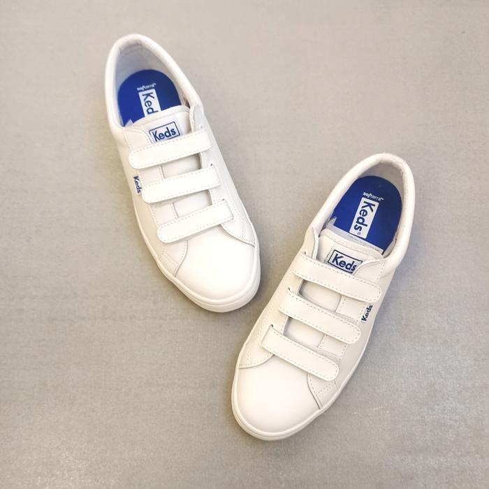 KEDS-TIEBREAK LEATHER WHITE