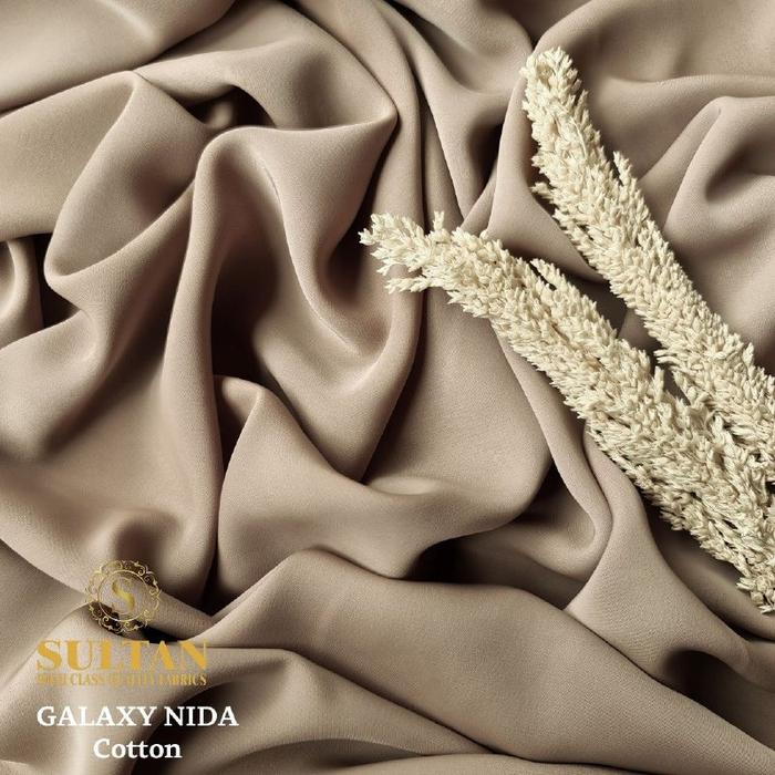 KAIN SULTAN GALAXY NIDA POLOS - LEBAR KAIN 170 CM- harga per 50cm