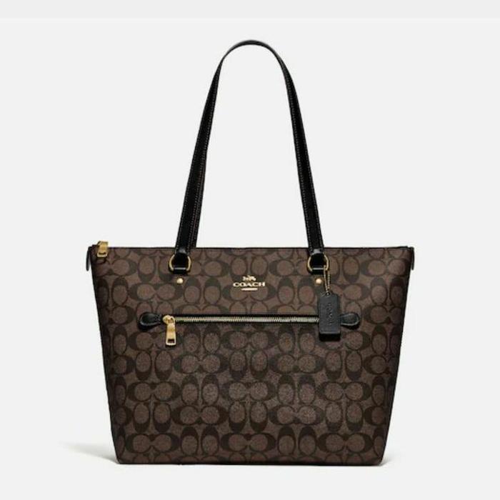 Coach Tote Gallery Mahogany Signature