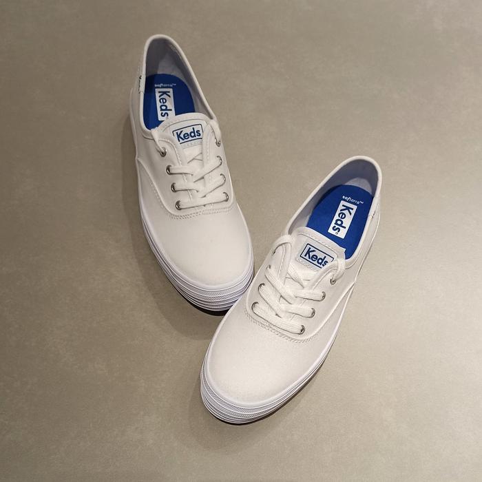 KEDS-TRIPLE CANVAS WHITE