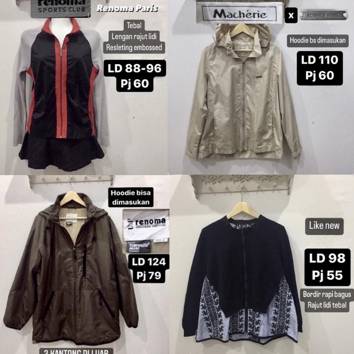 Jaket hoodie renoma paris preloved