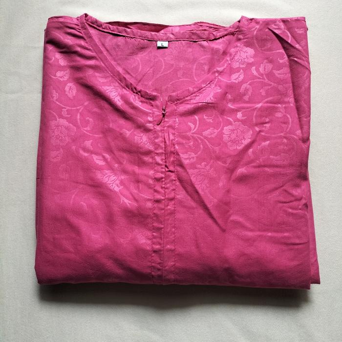 Preloved-Thrift Gamis Embos Fanta dan Biru