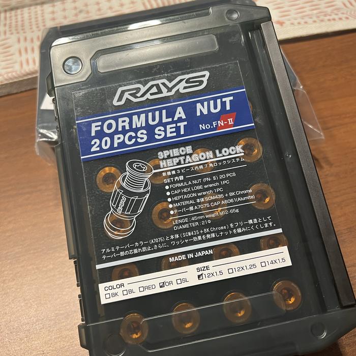 RAYS Formula Nut 3Piece Heptagon Lock