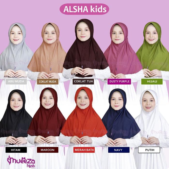 Jilbab Alsha by Mueeza Hijab / Hijab Alsha / Kerudung Sekolah