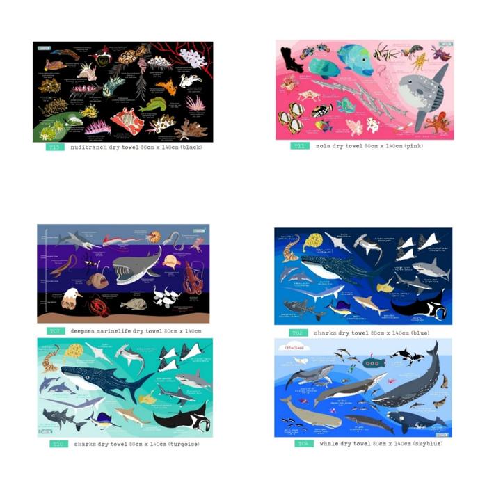 Handuk/Towel Oceanarium microfiber
