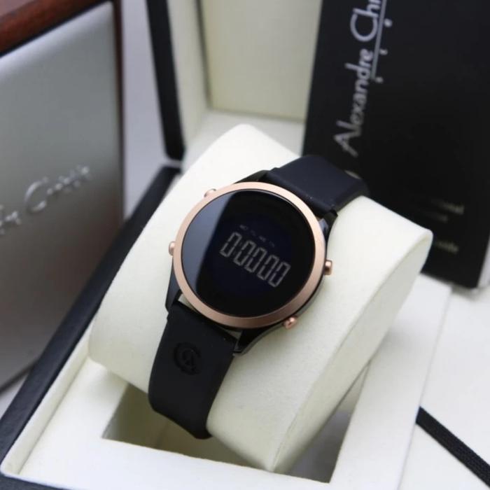 ALEXANDRE CHRISTIE AC 9363 ROSEGOLD BLACK AC9363 WANITA ORI,,RUBBER