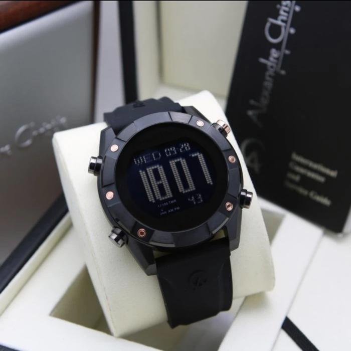 ALEXANDRE CHRISTIE AC 9372 BLACK ROSEGOLD AC9372 PRIA ORIGINAL,,RUBBER