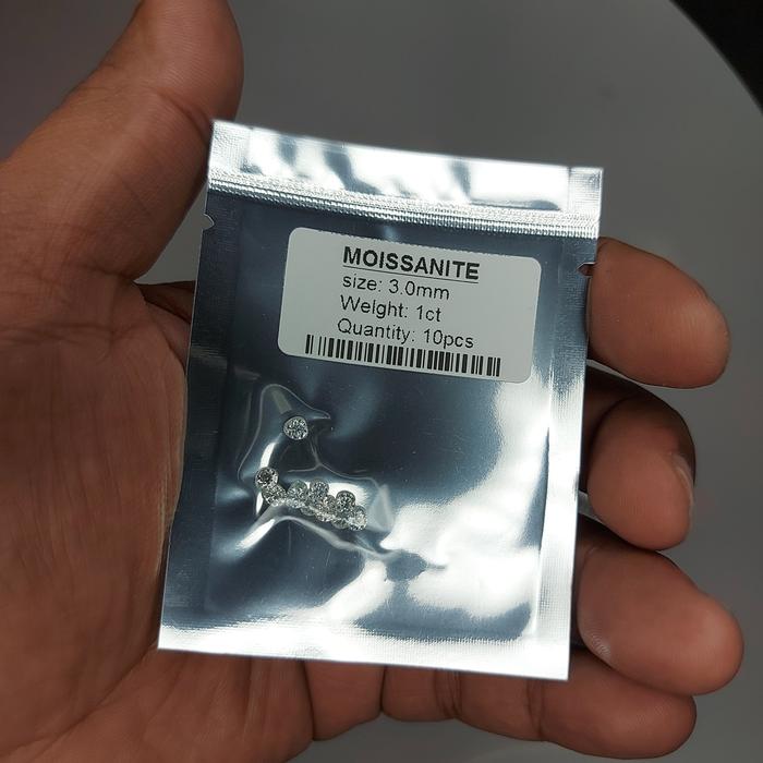 berlian moissanite 3mm