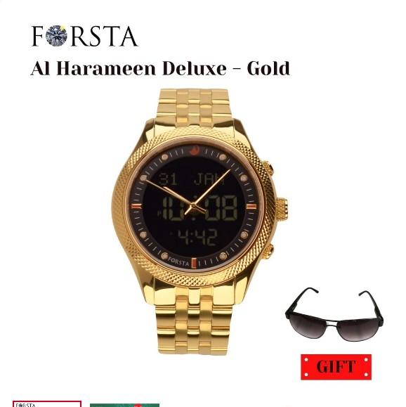 Forsta Al Harameen Deluxe All Gold Jam Tangan Muslim