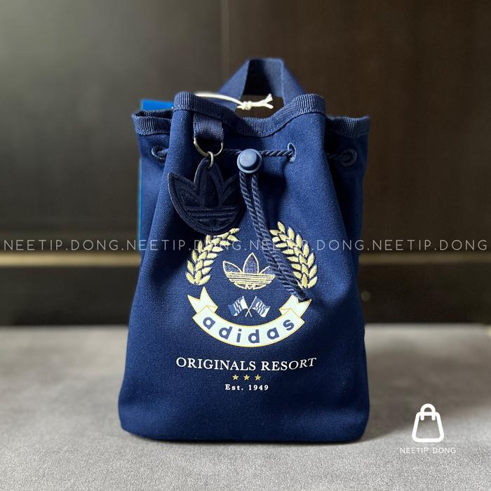 ORIGINAL Adidas Mini Bucket Backpack Tas Ransel Kecil Sling Bag Navy