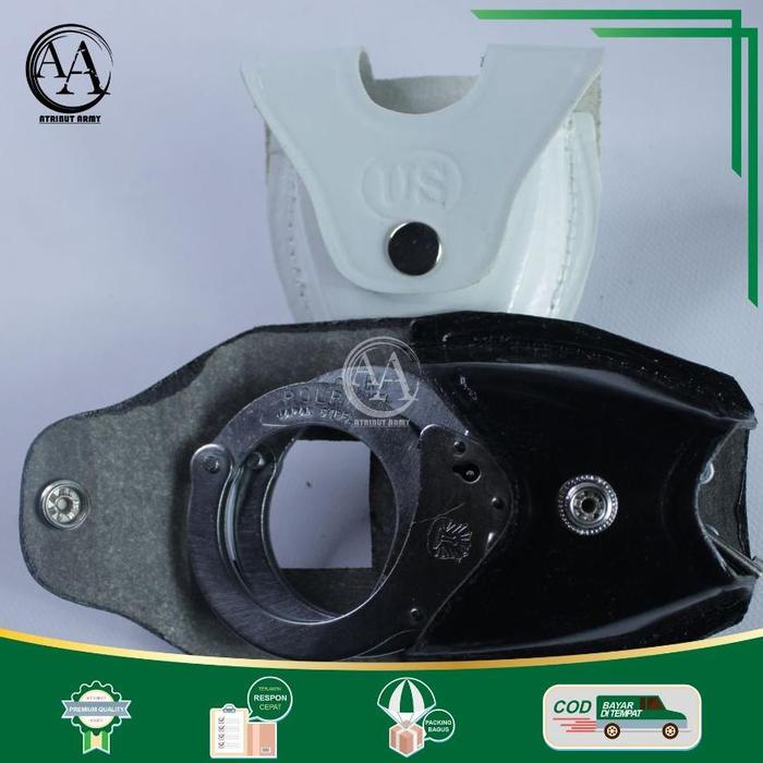 Borgol Stainless & Tempat Borgol US Security Satpam Full Set
