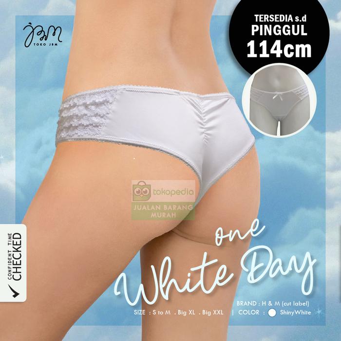 G String Renda Putih / G String White / Simple Thong / CD Wanita