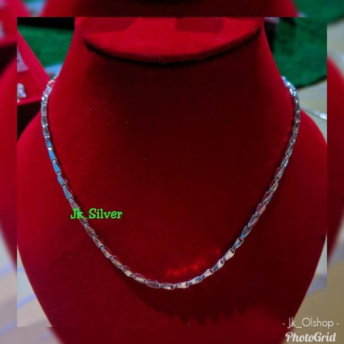 Kalung motif padi (perak murni)