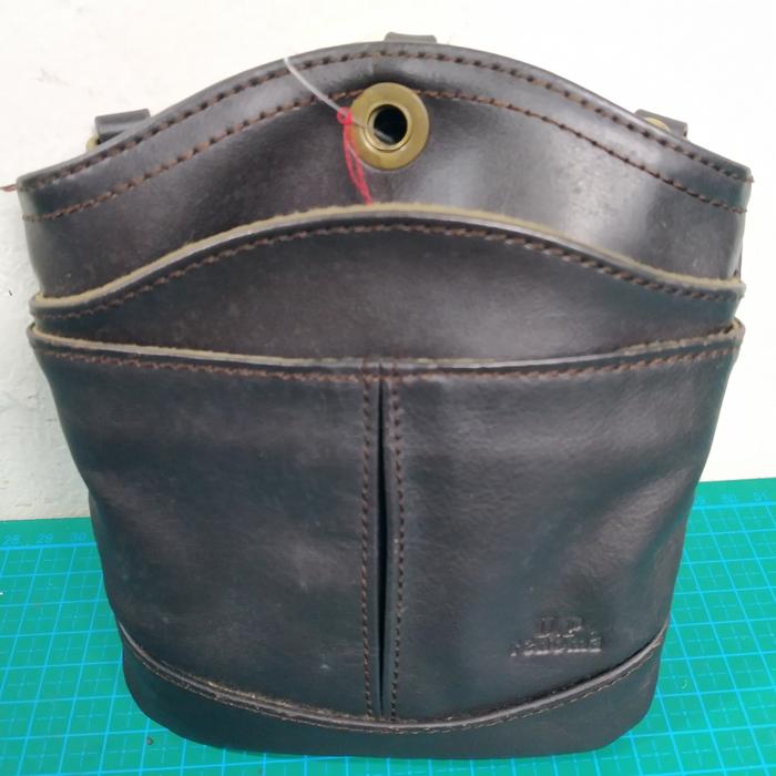 U.P renoma Full Leather Pouch/Tas Selempang Kecil 16x15cm(bawah 13cm)