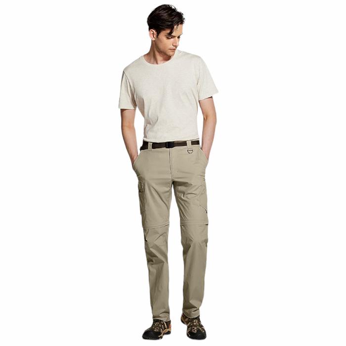 CQR CONVERTIBLE CARGO PANTS - TAN