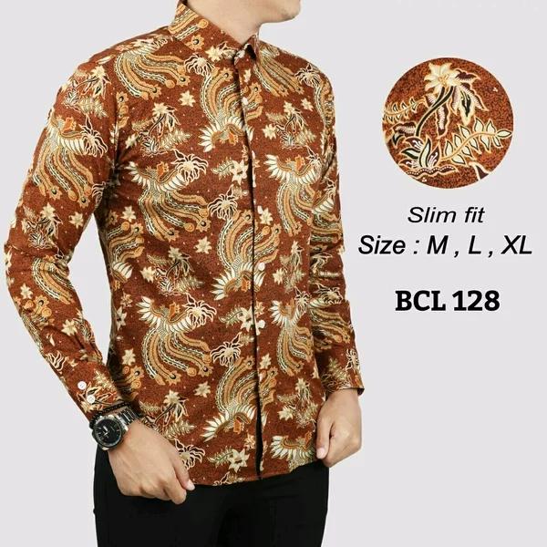 BAJU BATIK SOLO - COLIN DION BCL501 - KEMEJA BATIK PRIA LENGAN PANJANG