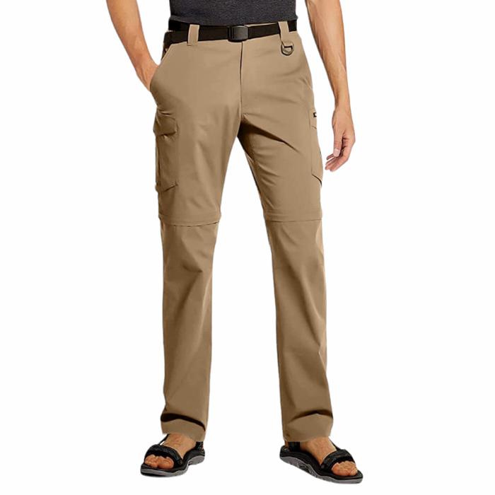 CQR CONVERTIBLE CARGO PANTS - COYOTE
