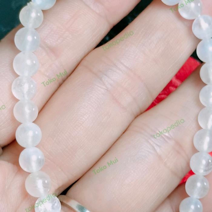 Gelang Moonstone 7mm + sertifikat pria wanita bisa pki