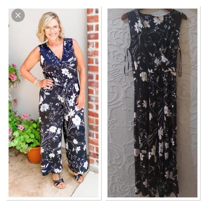 Jumpsuit Wanita Calvin Klein bunga