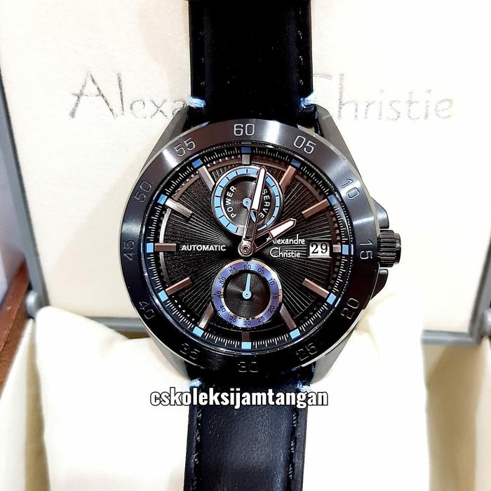 ALEXANDRE CHRISTIE PRIA AC 3045 AC3045 BLACK BLUE AUTOMATIC ORIGINAL
