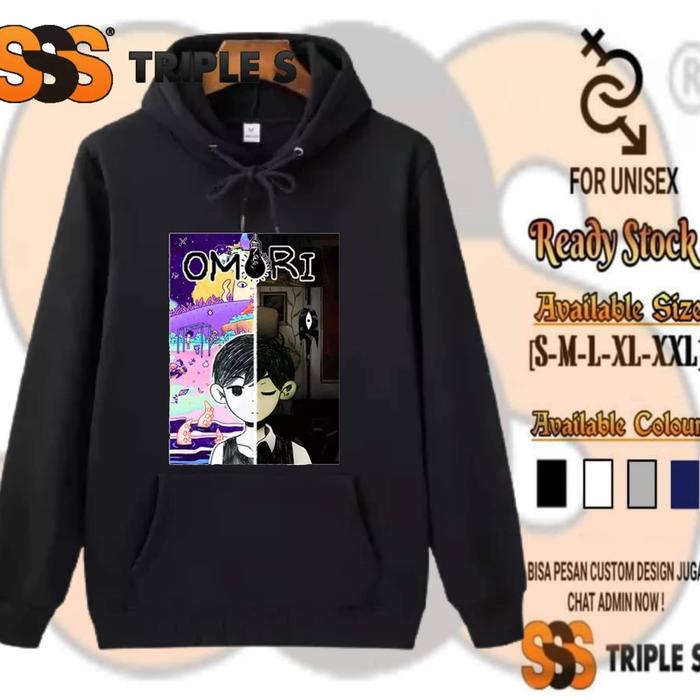 HOODIE JUMPER ANIME OMORI HORROR GAME HIKIKOMORI SUNNY ALTER EGO OMORI