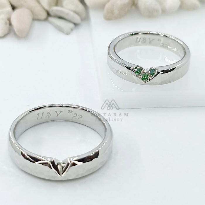 Cincin Platinum & Emas Putih - Bisa Request Model Mataram Jewellery