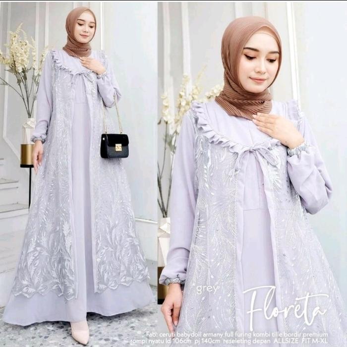 Floreta Dress Maxy Brukat/Dress Brukat Premium/Dress Pesta