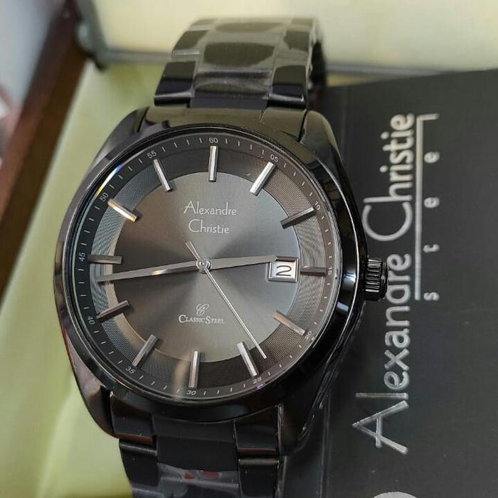 Jam Pria ORIGINAL Alexandre Christie ACF 8648 MD Stainless Steel