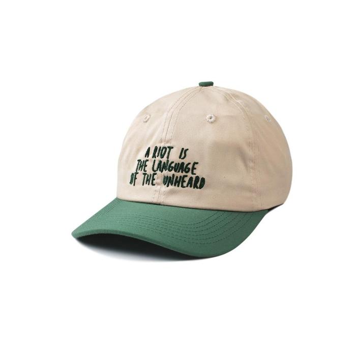 Rown Division Official Baseball Cap Cream Green - Rowndvsn Topi