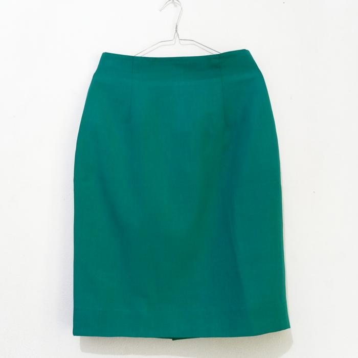 Rok Kerja Formal Warna Hijau Tosca Furing Anti Nerawang
