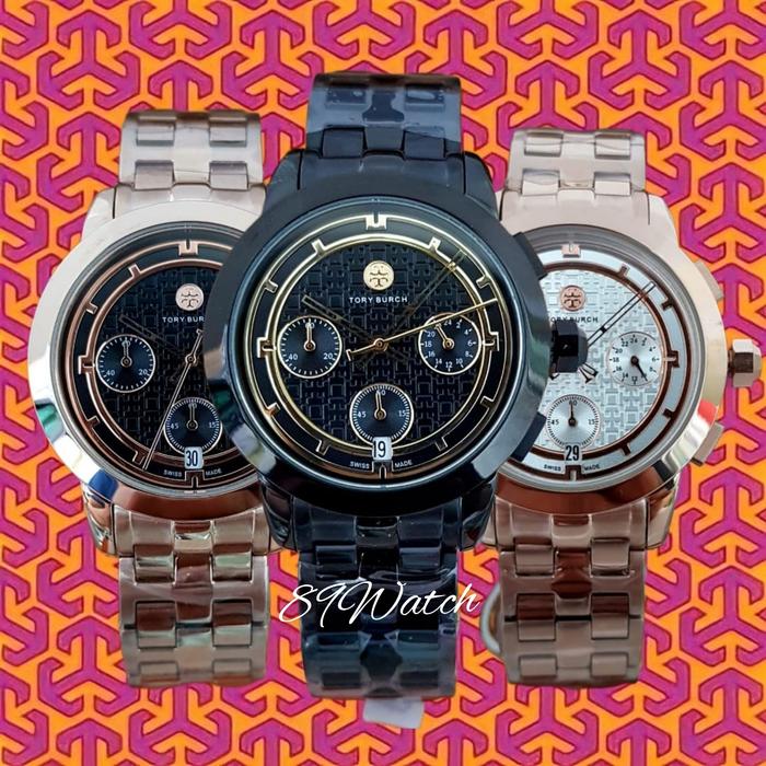 Jam Tangan Wanita T0RY BVRCH Original TB1025 TB1026 Stainless Steel