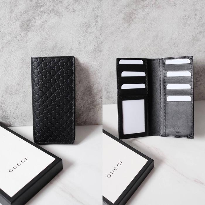 Original - Gucci Long Wallet GG Black Dompet Panjang
