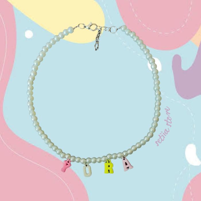 Kalung Nama / Request Kalung Nama / Kalung Anak / Kalung Manik Nama