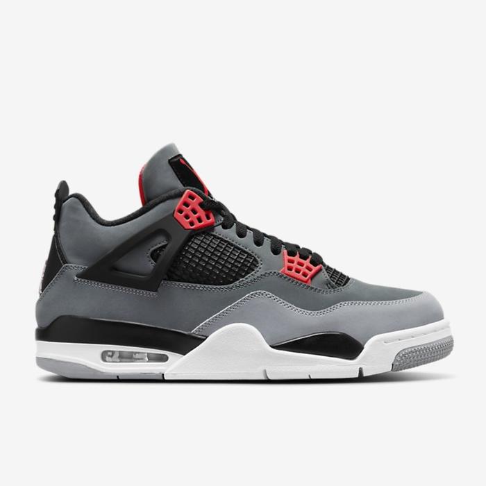 Nike Air Jordan 4 Retro Infrared Grey Original Resmi (100% Authentic)