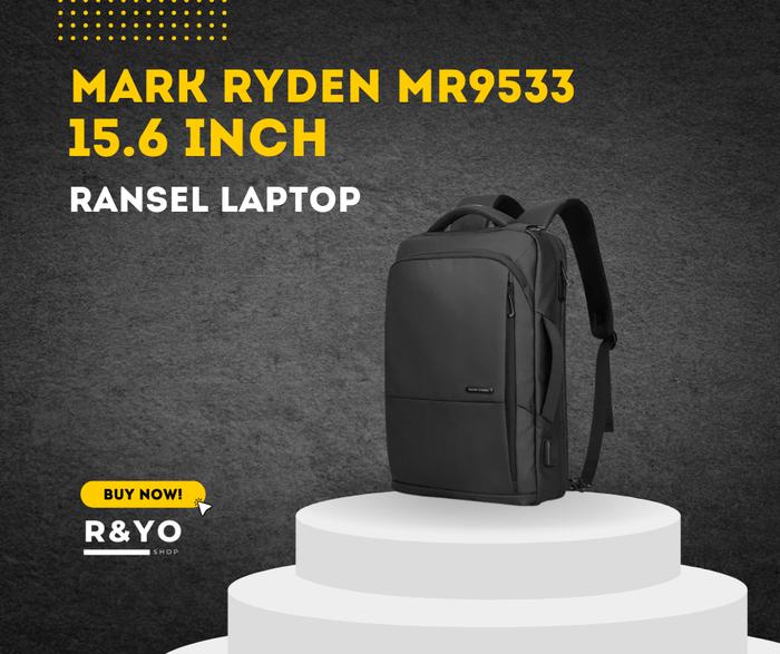 MARK RYDEN MR9533 Backpack Bag USB - Tas Ransel Laptop 15.6 Inch