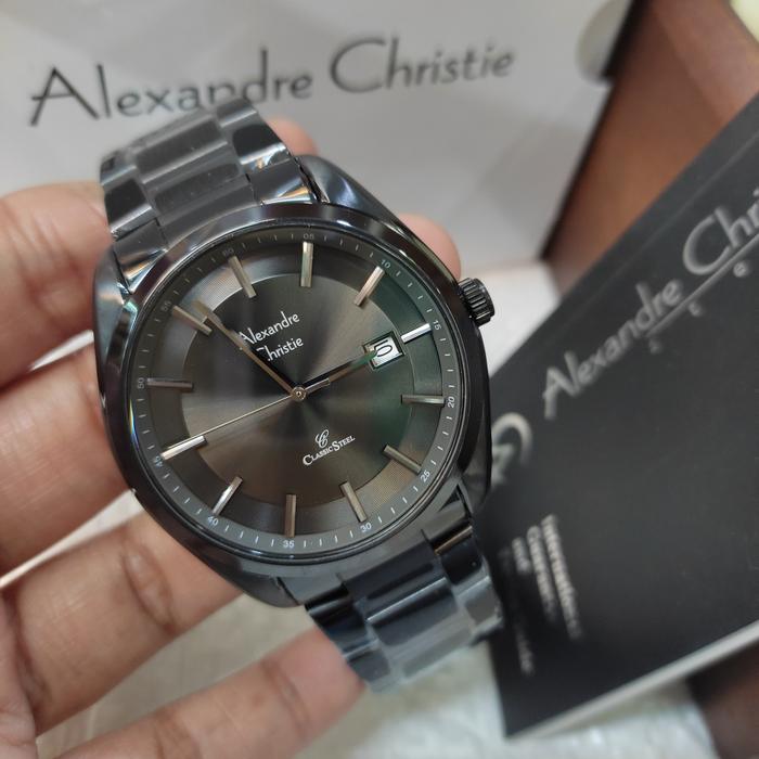 Jam Tangan Pria ORIGINAL Alexandre Christie Ac 8648 MD Stainless