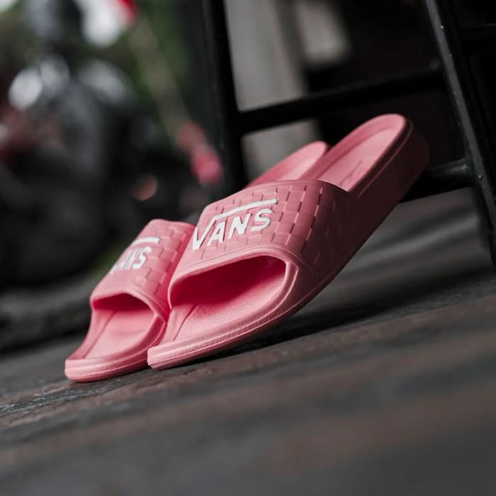 Sandal Vans Slide On Slipper Checkerboard Pink BNIB ORIGINAL MURAH