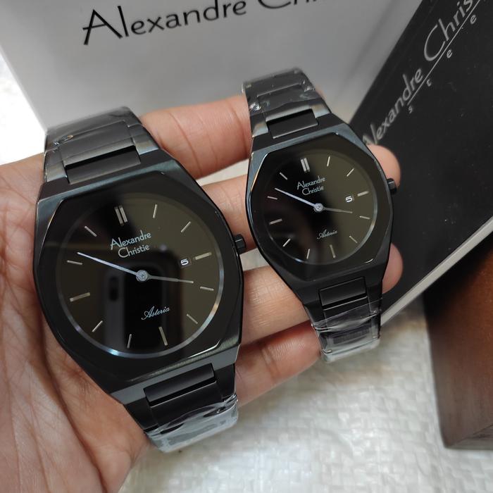 Jam Tangan Couple ORIGINAL Alexandre Christie Ac 8670 MD/LD Stainless