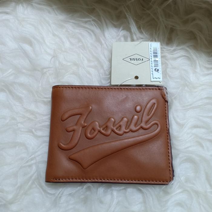 Dompet Cowok Fossil Morgan Camel ID original