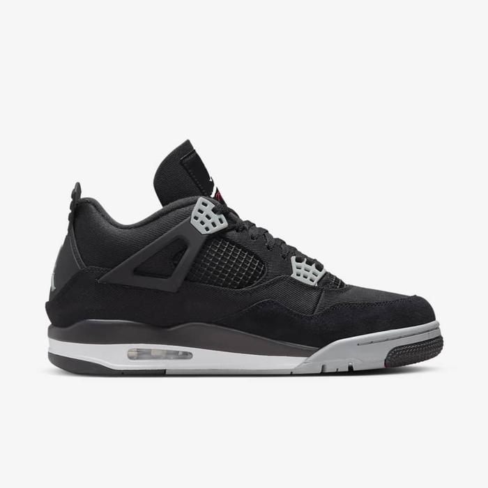 Nike Air Jordan 4 Retro SE Black Canvas Original Resmi
